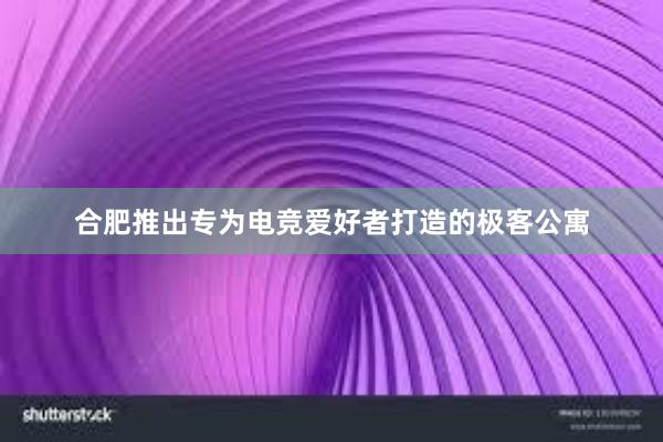 合肥推出专为电竞爱好者打造的极客公寓