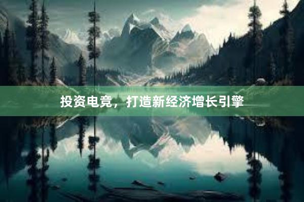 投资电竞，打造新经济增长引擎